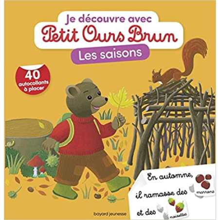 Je découvre les saisons avec Petit Ours Brun - Marie Aubinais