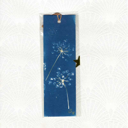 Marque-page cyanotype Ombelle - 2 fleurs