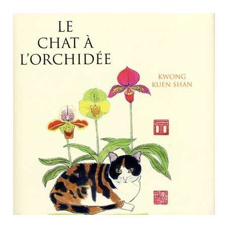 Le chat à l'orchidée