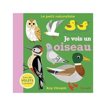 Je vois un oiseau – Livre d'éveil tout-carton avec des volets à soulever – Dès 2 ans. - Vincent Kay