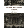 Relation de la fête de Versailles